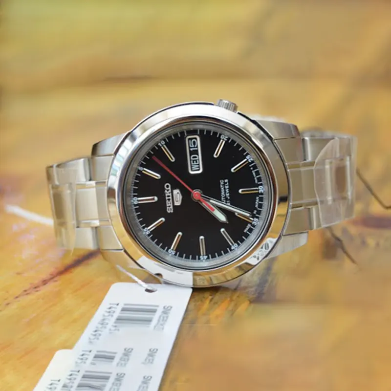 Seiko 5 Automatic Black Dial Men's Watch- SNKE53J1